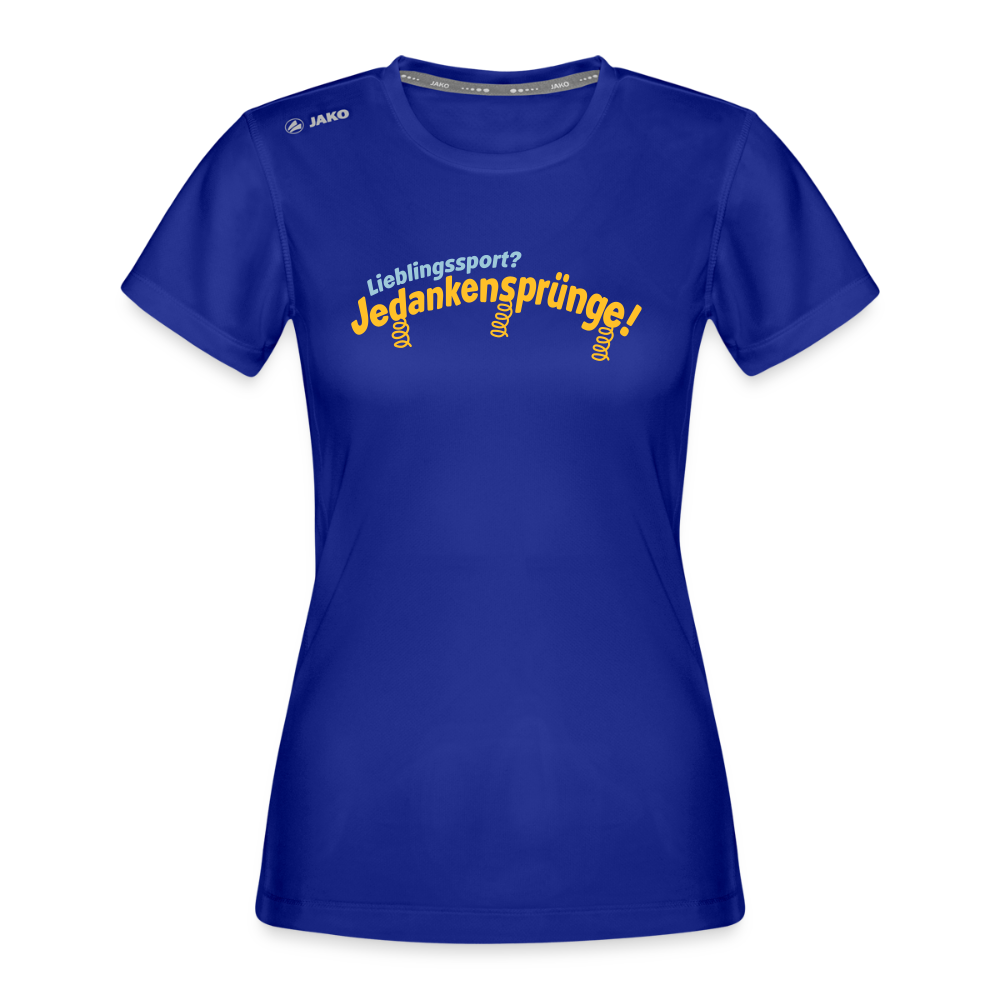 Lieblingssport? Jedankensprünge! - Frauen Sport-Shirt - Royalblau