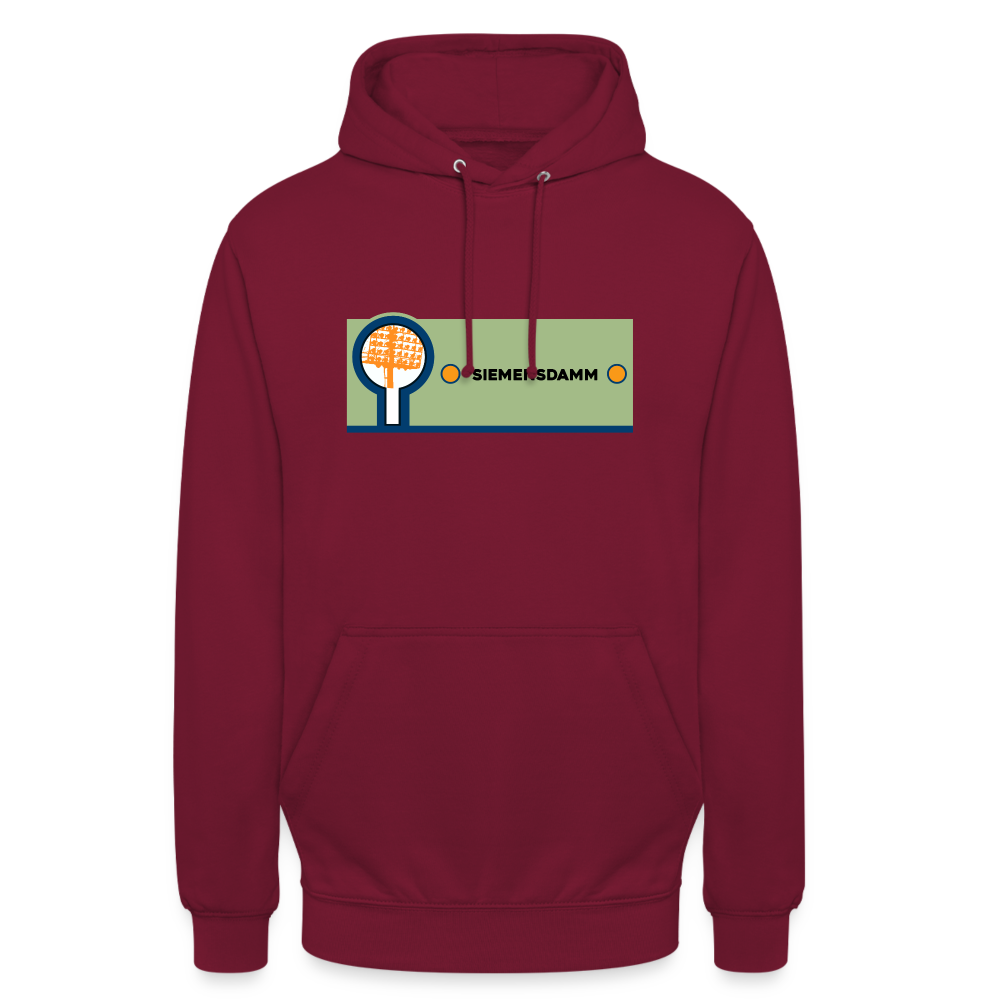 Siemensdamm - Unisex Hoodie - Bordeaux