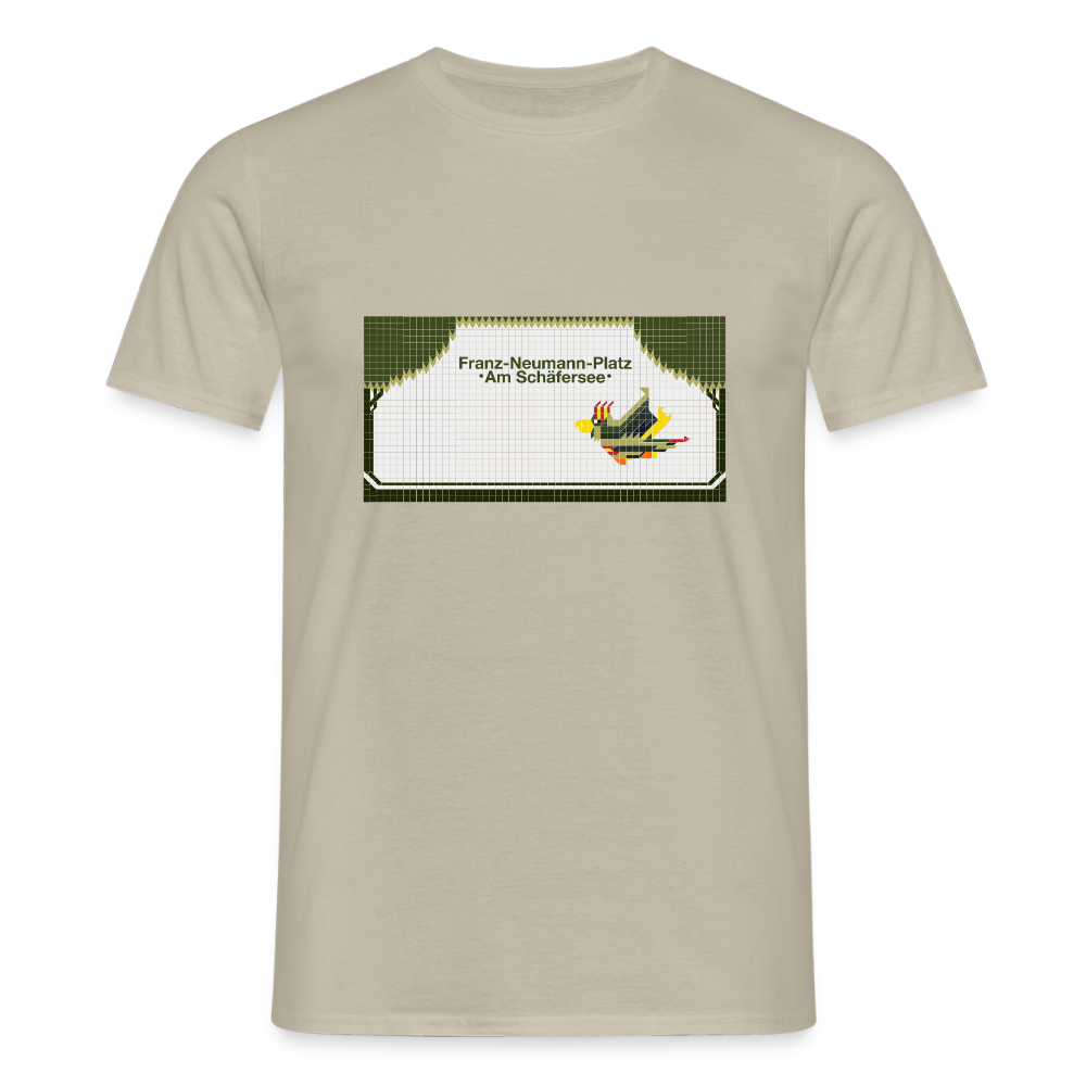 Franz-Neumann-Platz - Männer Premium T-Shirt - Sandbeige