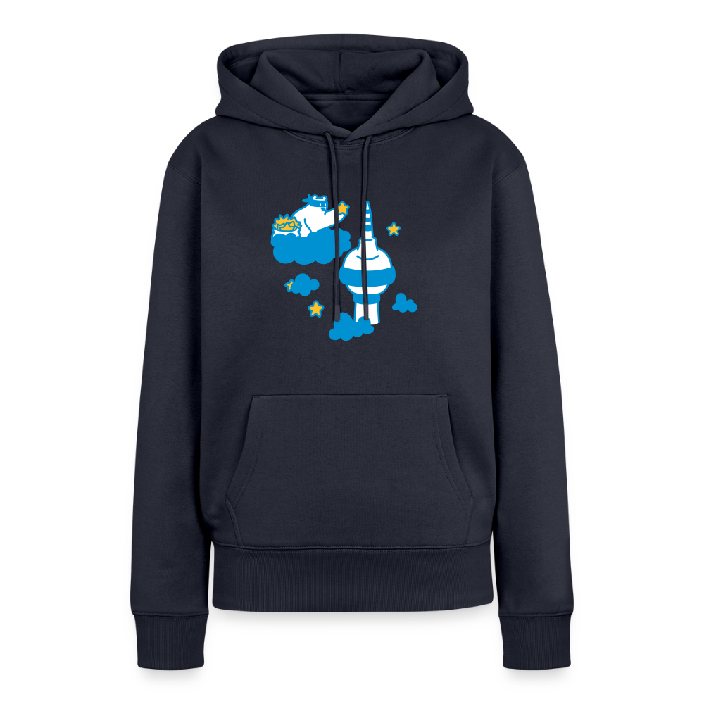 Berliner Bär bei Nacht - Frauen Premium Hoodie - Navy