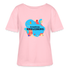 Kreatives Kreuzberg - Relaxed Rundhals Frauen Bio-T-Shirt - Hellrosa