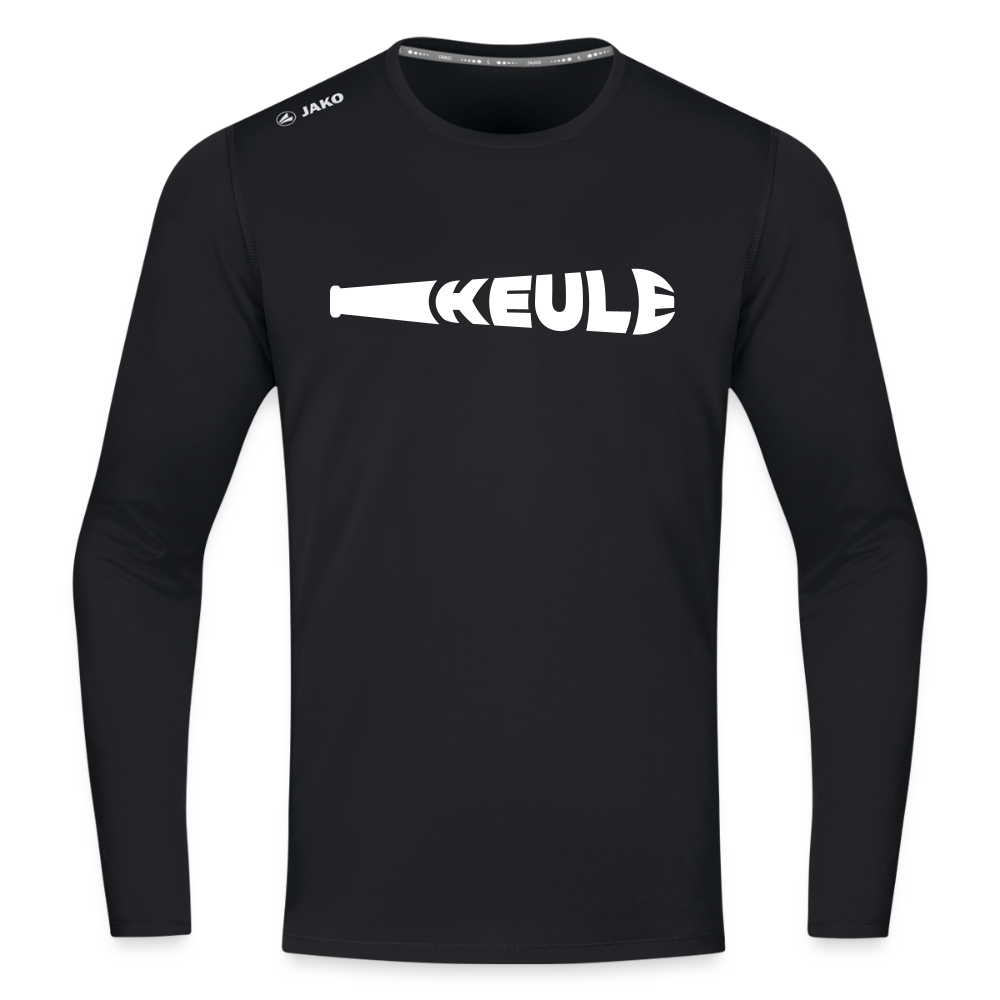 Keule - Männer Sport Langamshirt - Schwarz