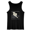 Friesland oder Friedrichshain - Männer Tank Top - Schwarz