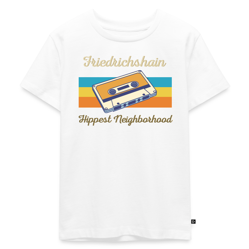 Friedrichshain Hippest Neighborhood - Kinder Premium T-Shirt - Weiß