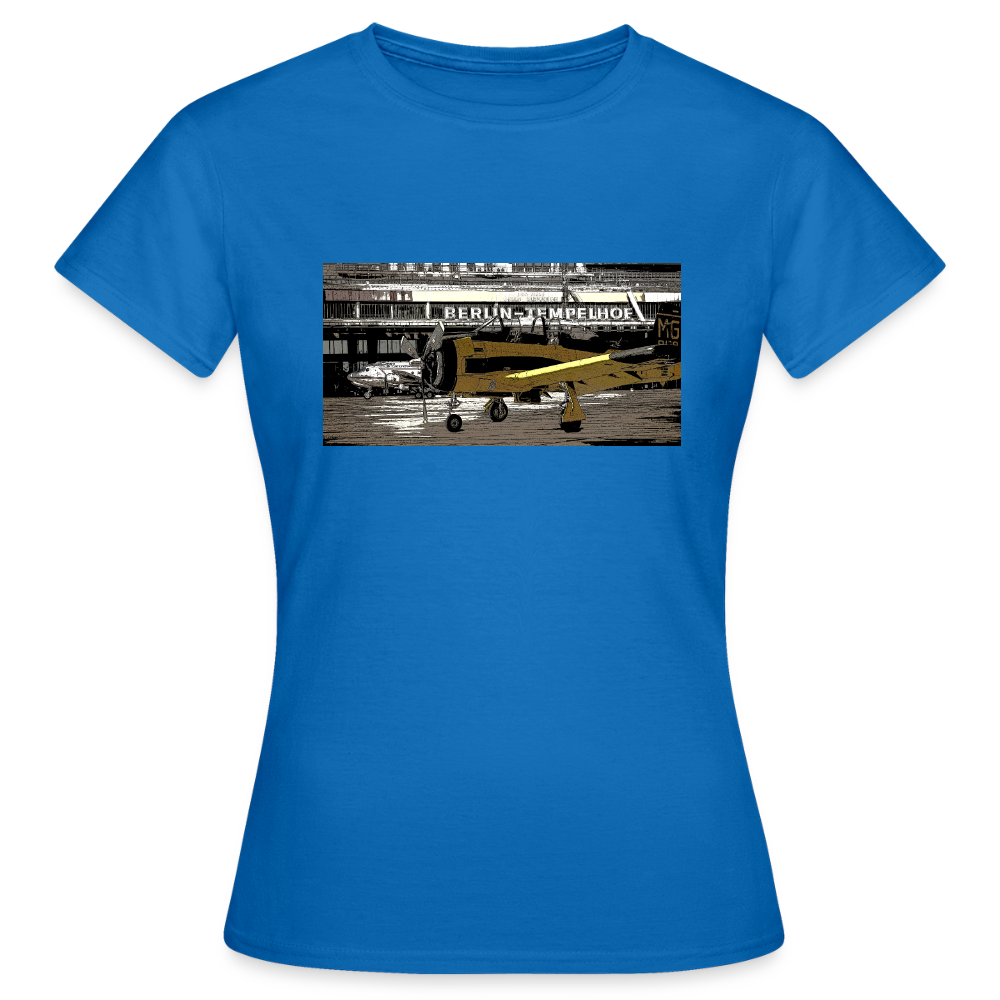 Tempelhof Flugzeug - Frauen Premium T-Shirt - Royalblau