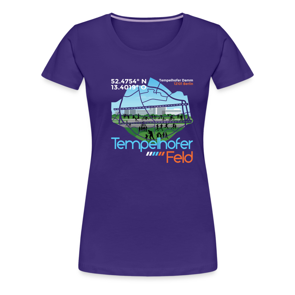 Tempelhofer Feld - Frauen Premium T-Shirt - Lila