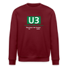 U3 - Unisex Bio Sweatshirt - Burgunderrot