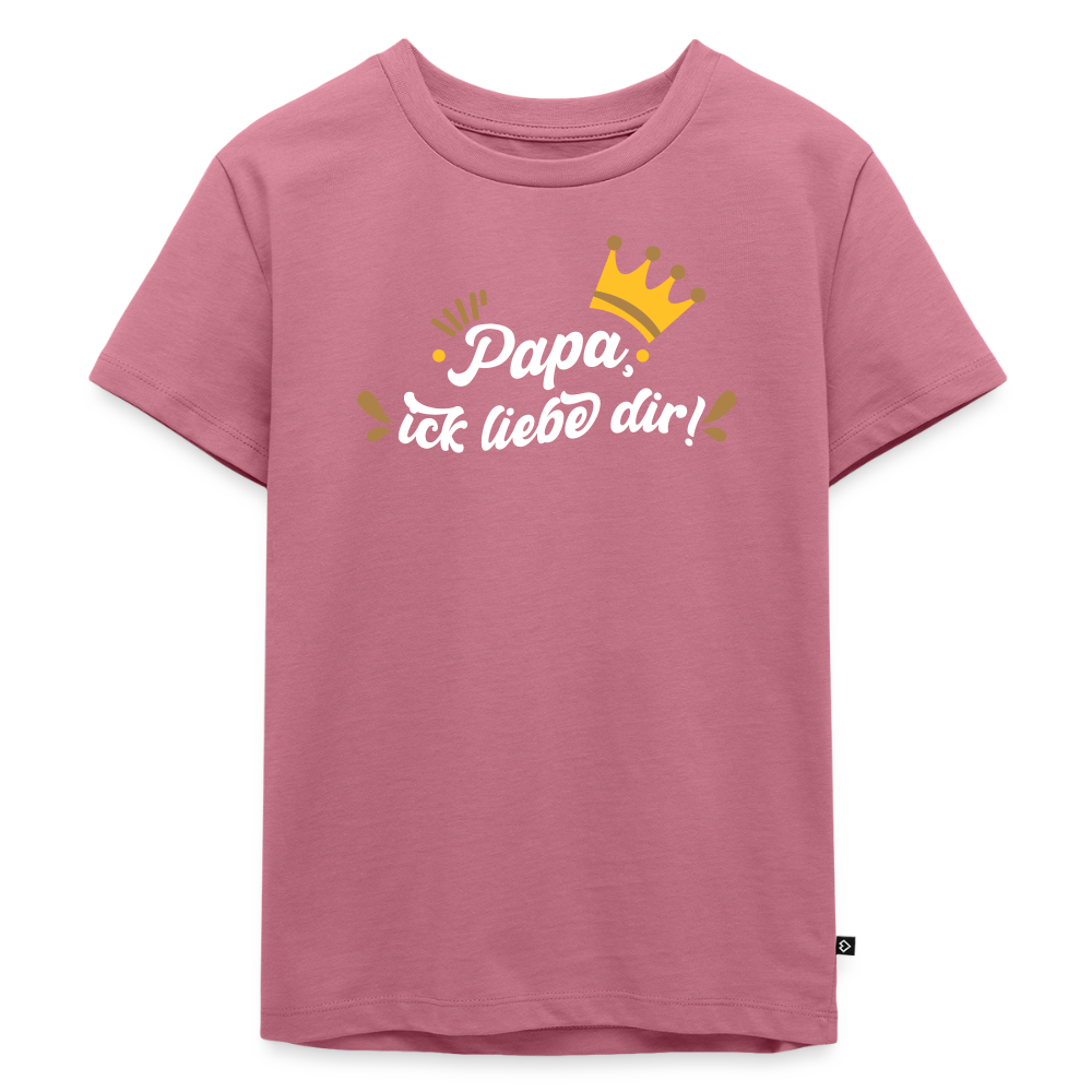Papa, ick liebe dir!  - Kinder Premium T-Shirt - Mauve