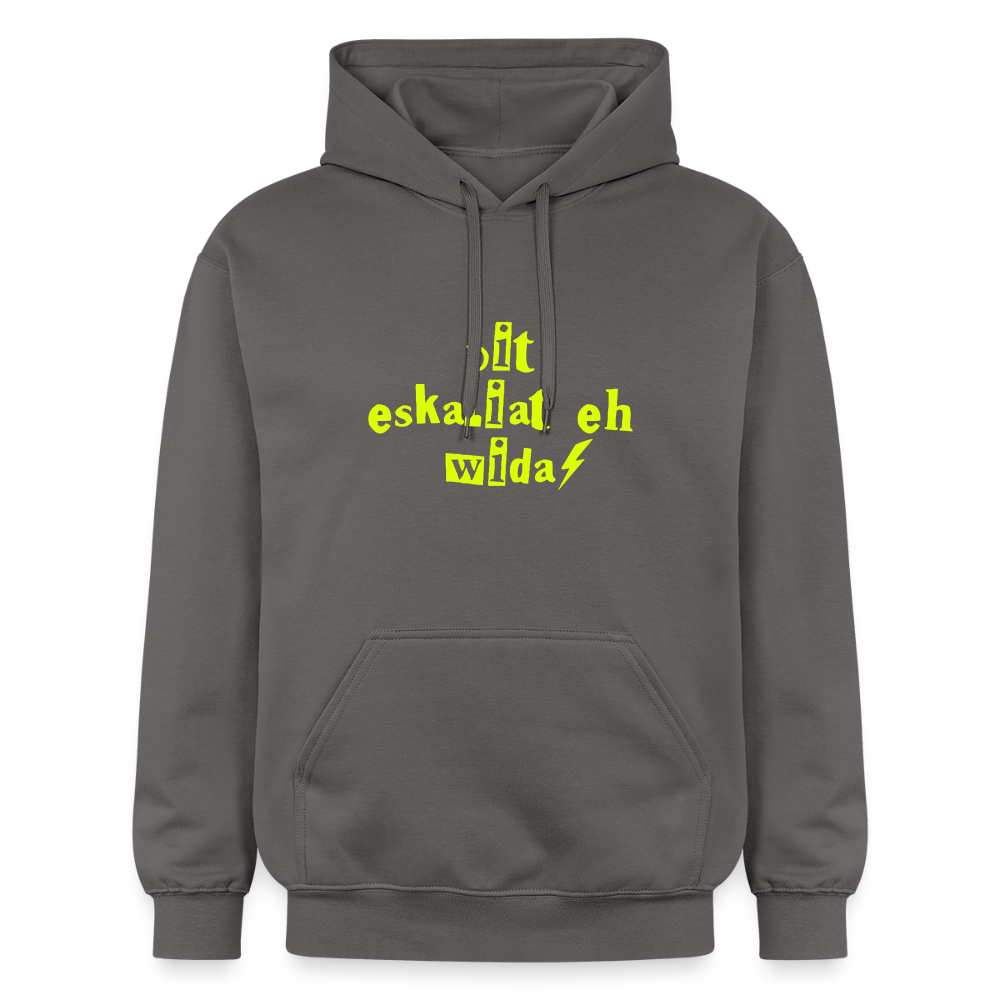 Dit eskaliat eh wilda  - Hoodie - Dunkelgrau