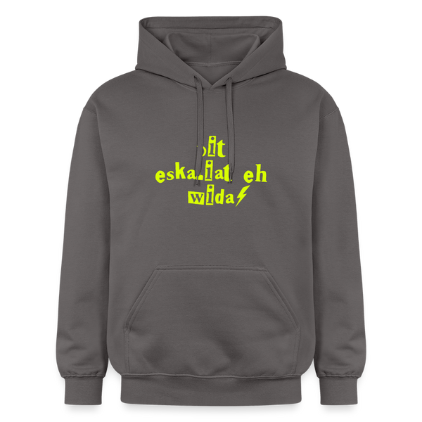 Dit eskaliat eh wilda  - Hoodie - Dunkelgrau