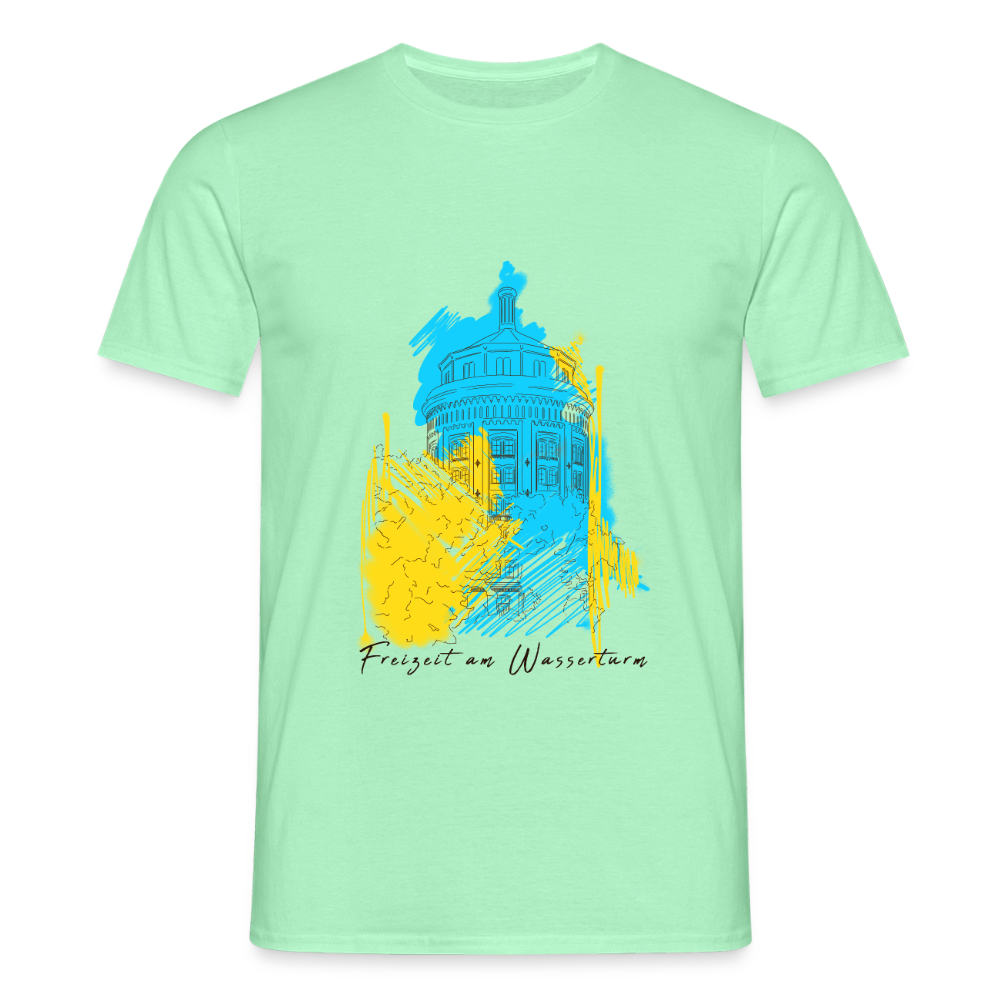 Freizeit am Wasserturm - Männer Premium T-Shirt - Mintgrün