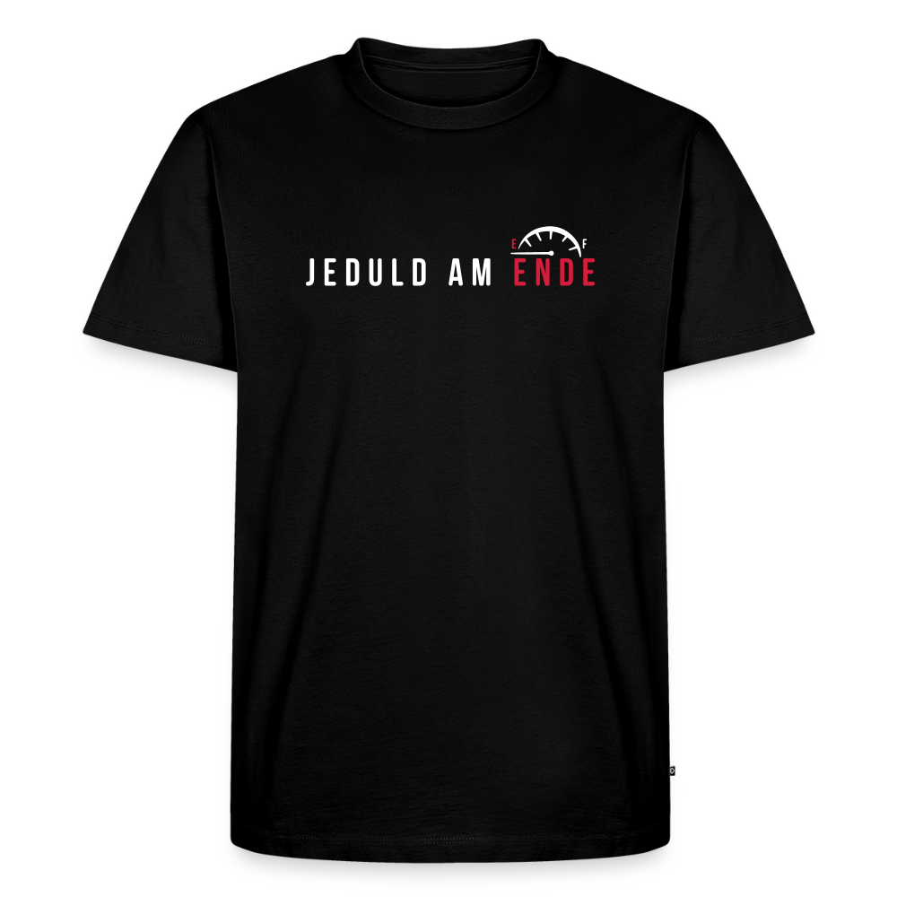 Jeduld am Ende - Männer Premium T-Shirt - Schwarz