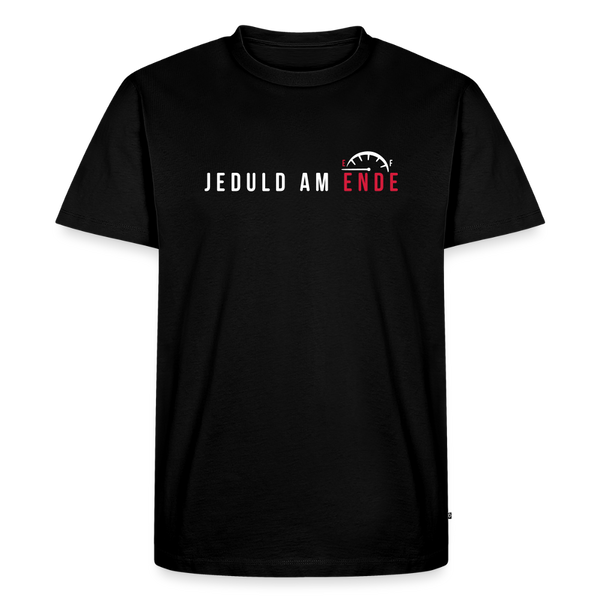 Jeduld am Ende - Männer Premium T-Shirt - Schwarz