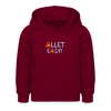 Allet Easy! - Kinder Hoodie - Bordeaux