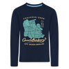Chalkidiki oder Charlottenburg - Kinder Langarmshirt - Navy