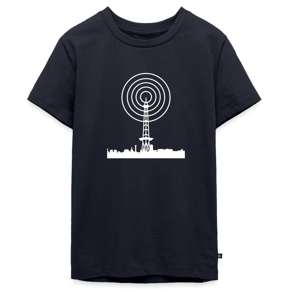 Funkturm im fokus - Teenager Premium T-Shirt - Navy