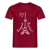 Eiffelturm in Berlin Bonjour - Männer Premium T-Shirt - Ziegelrot