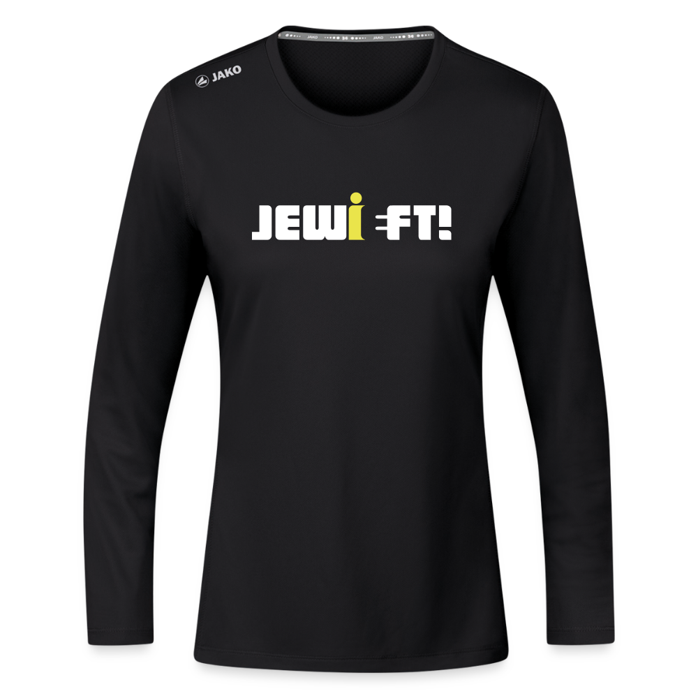 Jewieft! - Frauen Sport Langarmshirt - Schwarz