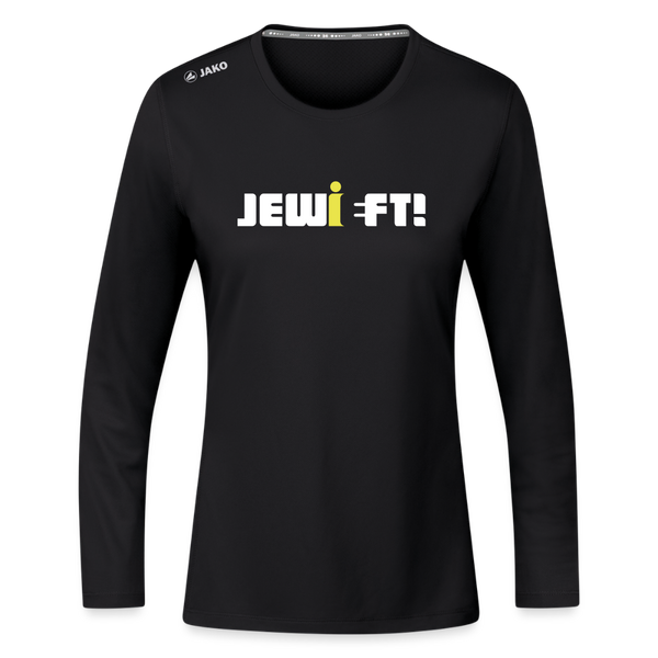 Jewieft! - Frauen Sport Langarmshirt - Schwarz