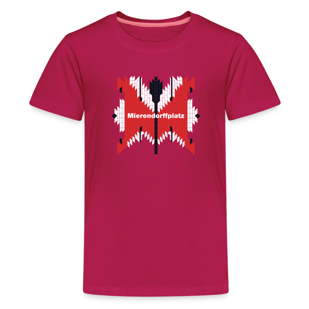 Mierendorffplatz - Teenager Premium T-Shirt - dunkles Pink
