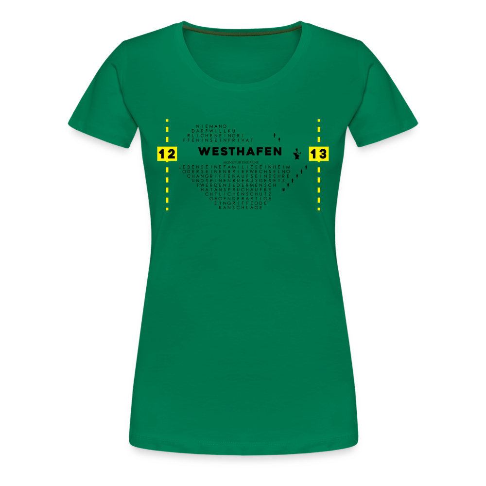 Westhafen - Frauen Premium T-Shirt - Kelly Green