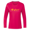Wuschich! - Frauen Sport Langarmshirt - dunkles Pink