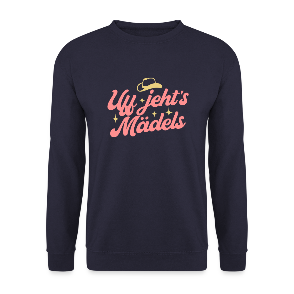 Uff jeht’s Mädels - Unisex Pullover - Navy