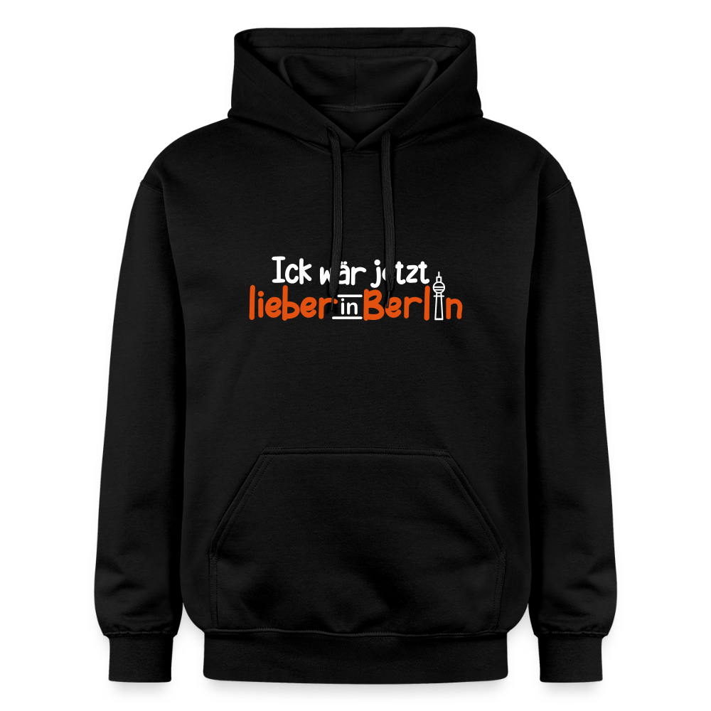 Ick wär jetzt lieber in Berlin - Hoodie - Schwarz
