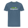 Glück? Selbstjebacken - Männer Premium T-Shirt - Blaugrau