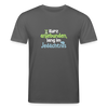 Kurz anjebunden, lang im Jedächtnis. - Unisex Bio T-Shirt - Anthrazit