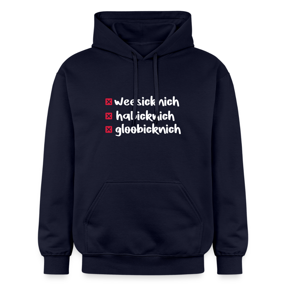 weesicknich, habicknich, gloobicknich - Hoodie - Navy