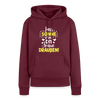 Lass Sonne rin, dit Jraue draußen! - Frauen Premium Hoodie - Burgunderrot