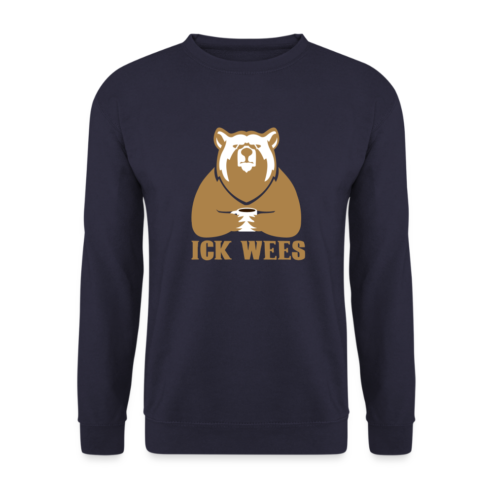 ick wees - Unisex Pullover - Navy