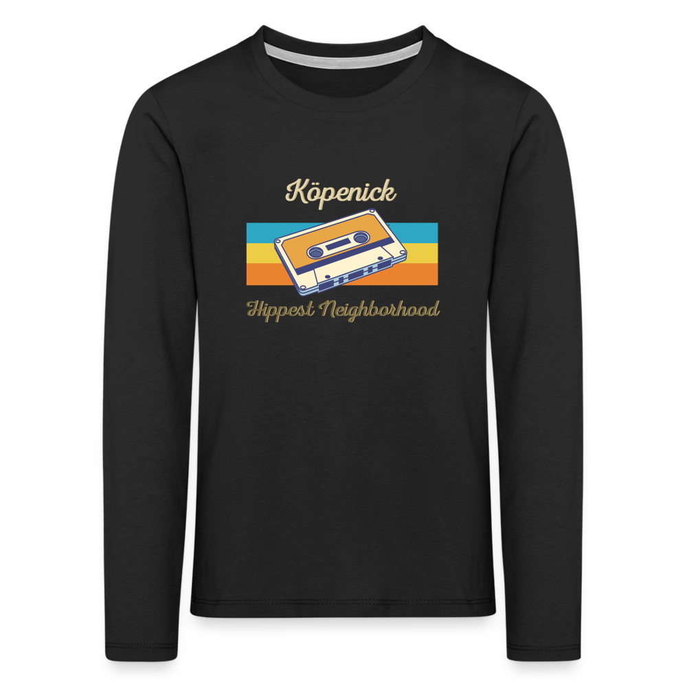 Köpenick Hippest Neighborhood - Kinder Langarmshirt - Schwarz
