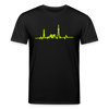 Herzschlag für Fahrradfahrer - Unisex Bio T-Shirt - Schwarz