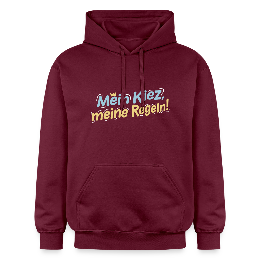 Mein Kiez, meine Regeln! - Hoodie - Maroon