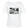 Friedrichshain Graffiti - Relaxed Rundhals Frauen Bio-T-Shirt - Weiß