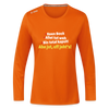 aba jut, uff jeht's! - Frauen Sport Langarmshirt - Neonorange