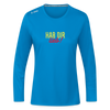 Hab Dir Lieb! - Frauen Sport Langarmshirt - Saphirblau
