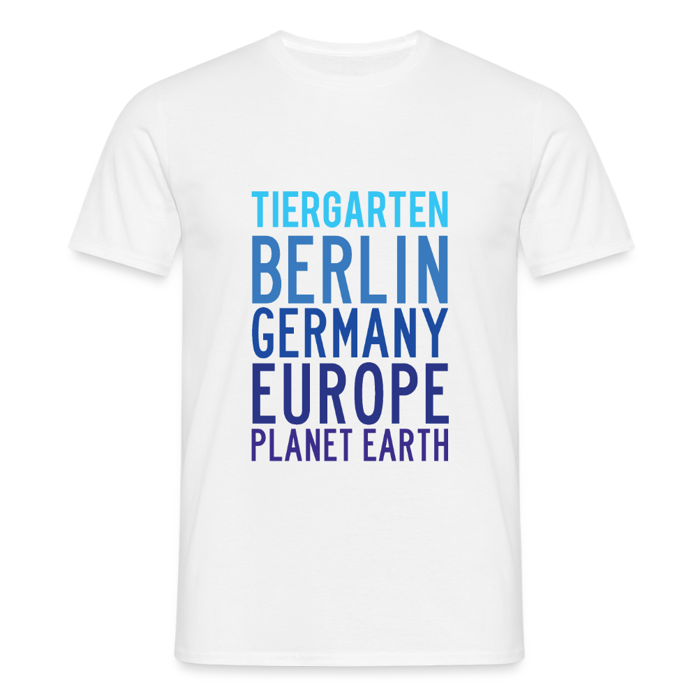 Tiergarten Planet Earth - Männer Premium T-Shirt - Weiß