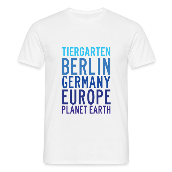 Tiergarten Planet Earth - Männer Premium T-Shirt - Weiß