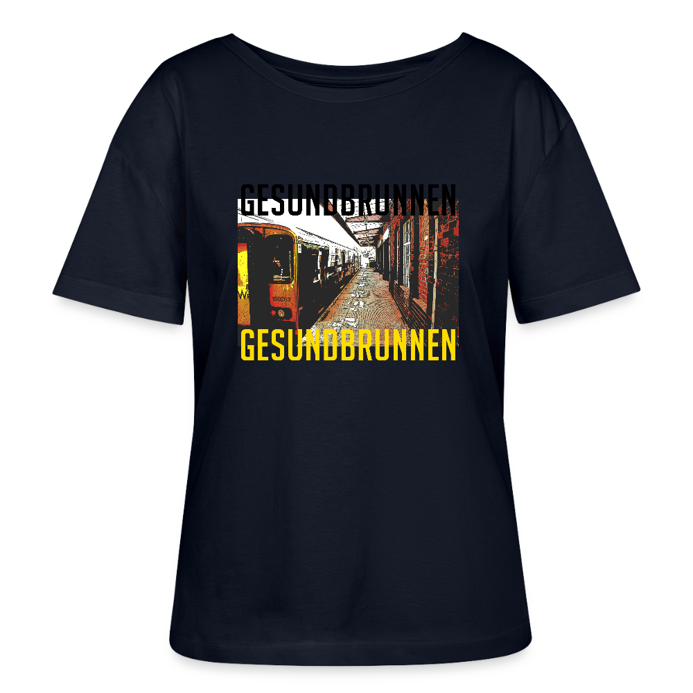 Gesundbrunnen Metro - Relaxed Rundhals Frauen Bio-T-Shirt - Navy