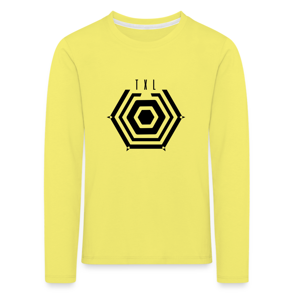 Tegel TXL Umrisse - Kinder Langarmshirt - Gelb