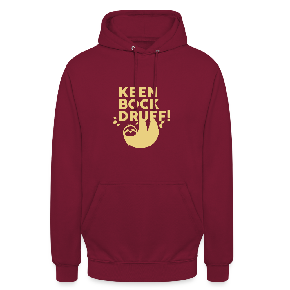 Keen Bock druff! - Unisex Hoodie - Bordeaux