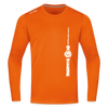 Fernsehturm Zick zack - Männer Sport Langamshirt - Neonorange