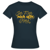 Jeh mah nich uffn Keks gelb - Frauen Premium T-Shirt - Navy
