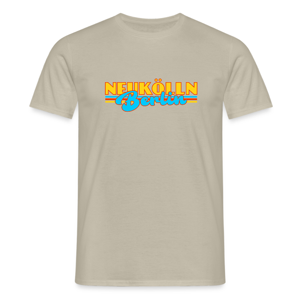 Neukölln Berlin Retro - Männer Premium T-Shirt - Sandbeige