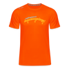 Lieblingssport? Jedankensprünge! - Männer Sport-Shirt - Neonorange