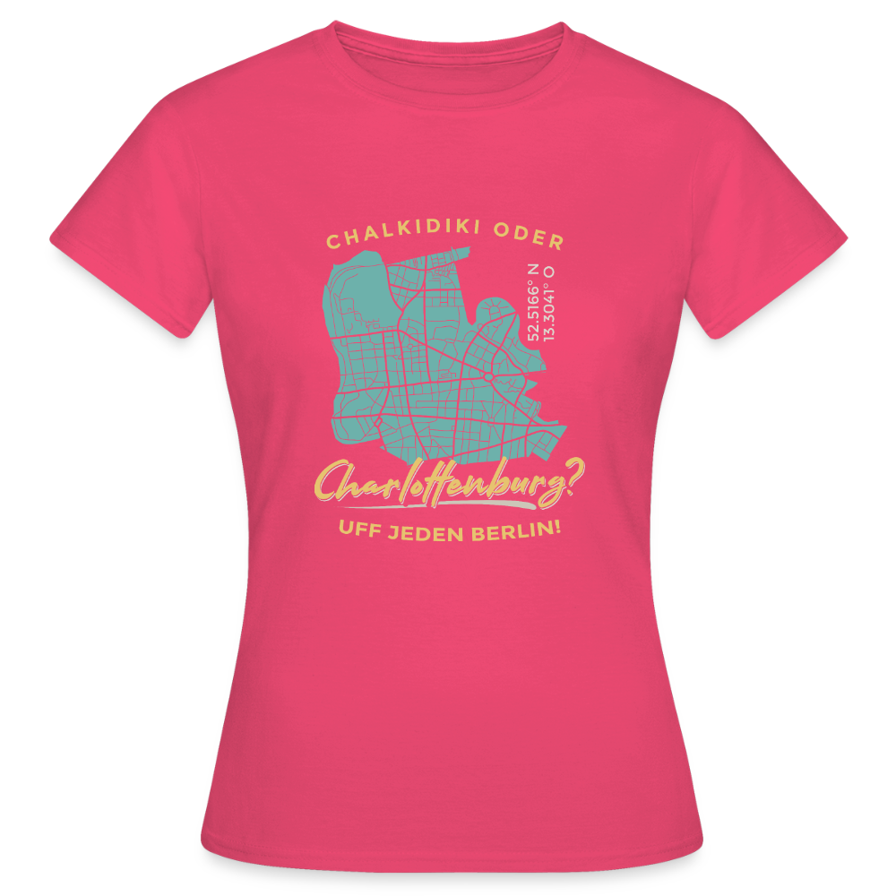 Chalkidiki oder Charlottenburg - Frauen Premium T-Shirt - Azalea