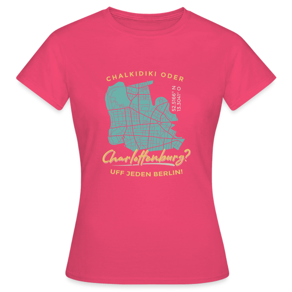 Chalkidiki oder Charlottenburg - Frauen Premium T-Shirt - Azalea